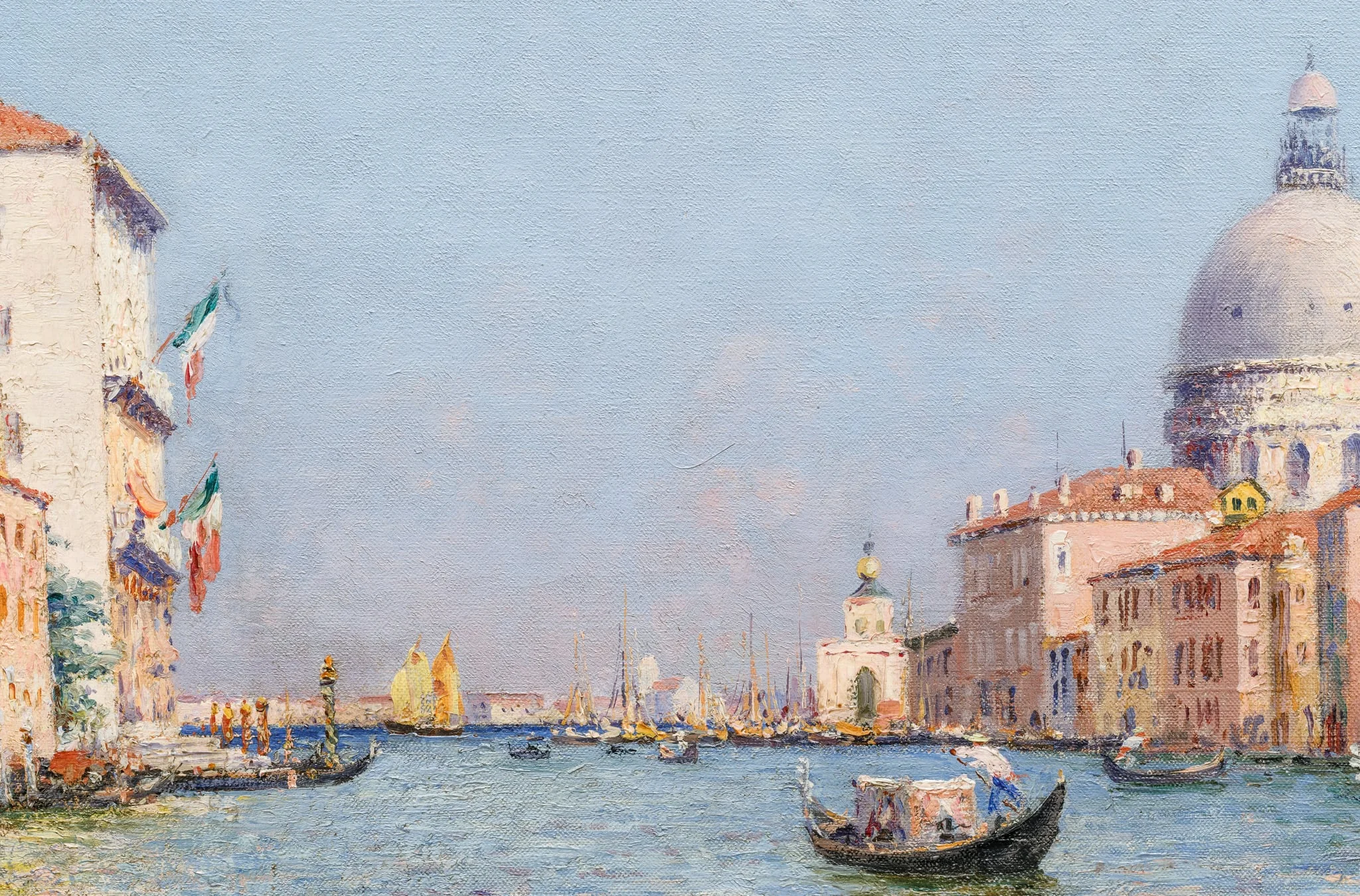 Canal Grande, by Francois Nardi, unspecified, 1850