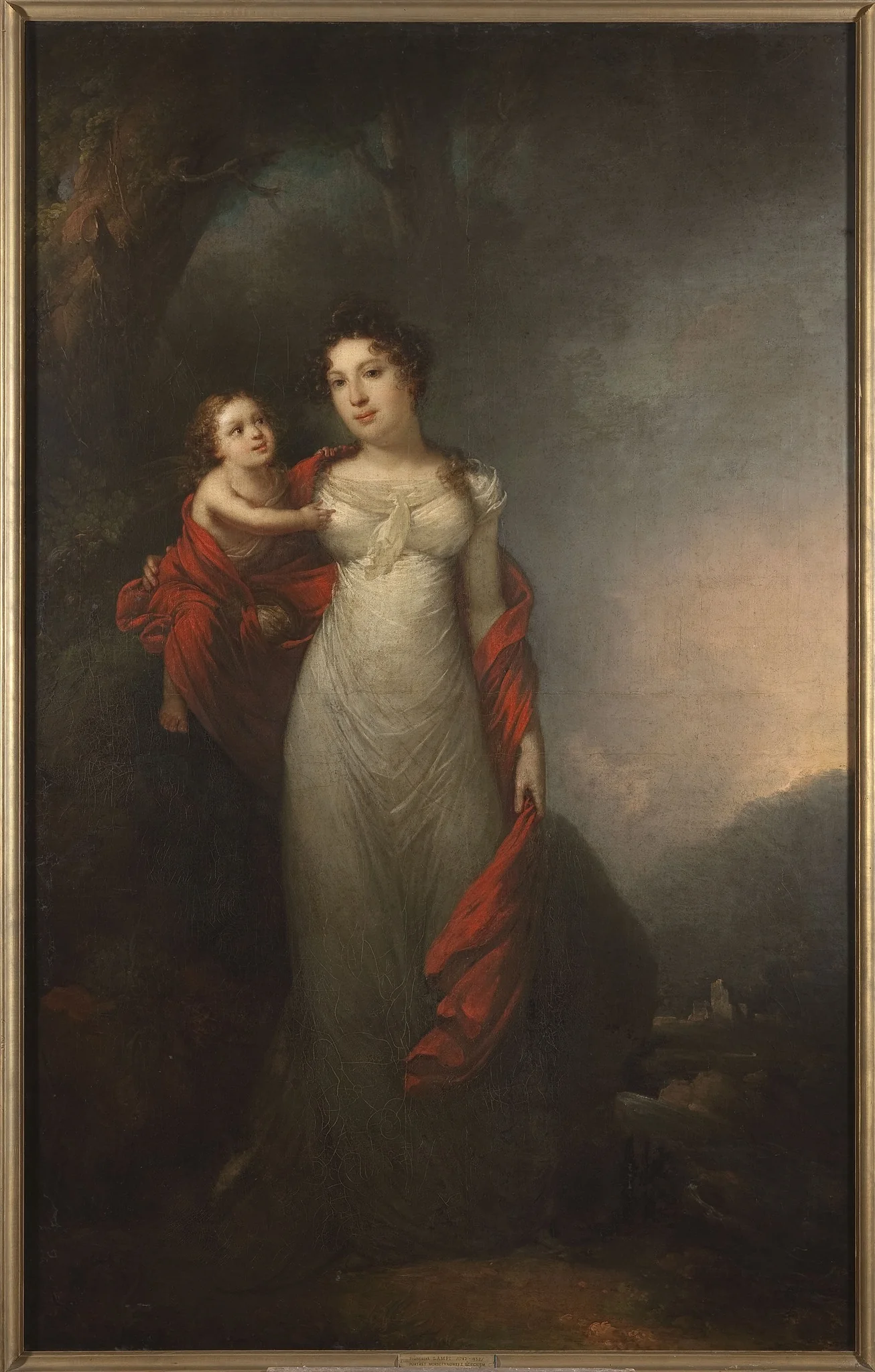 Portrait of Maria Morsztyn with her son