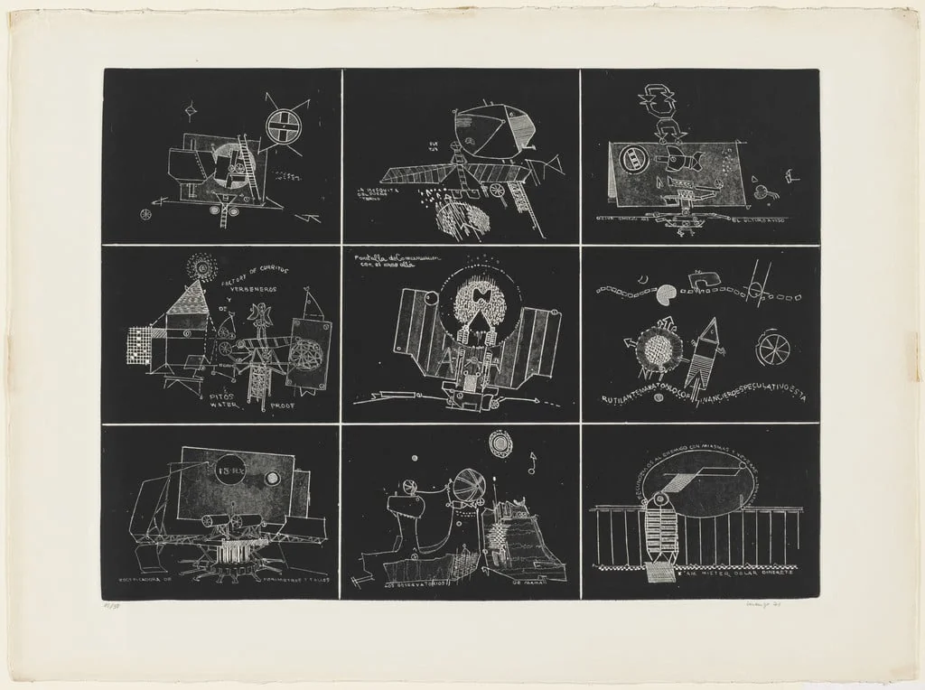 Untitled, by Antonio Lorenzo, ink, 1971