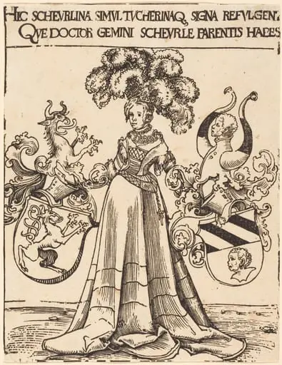 Bookplate of Scheurl and Tucher