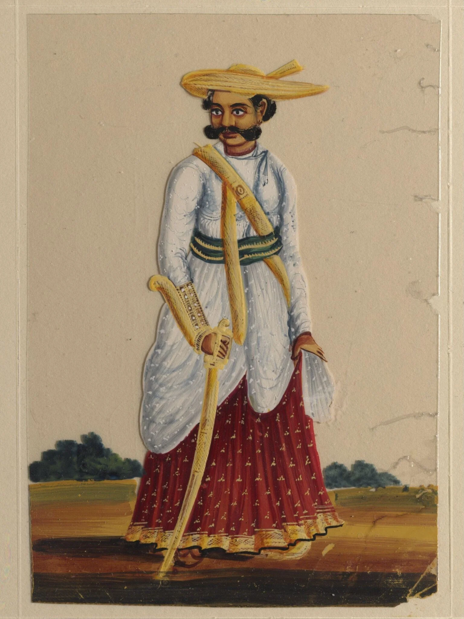 One of twelve paintings depicting occupations., by Unknown, paint, 1860