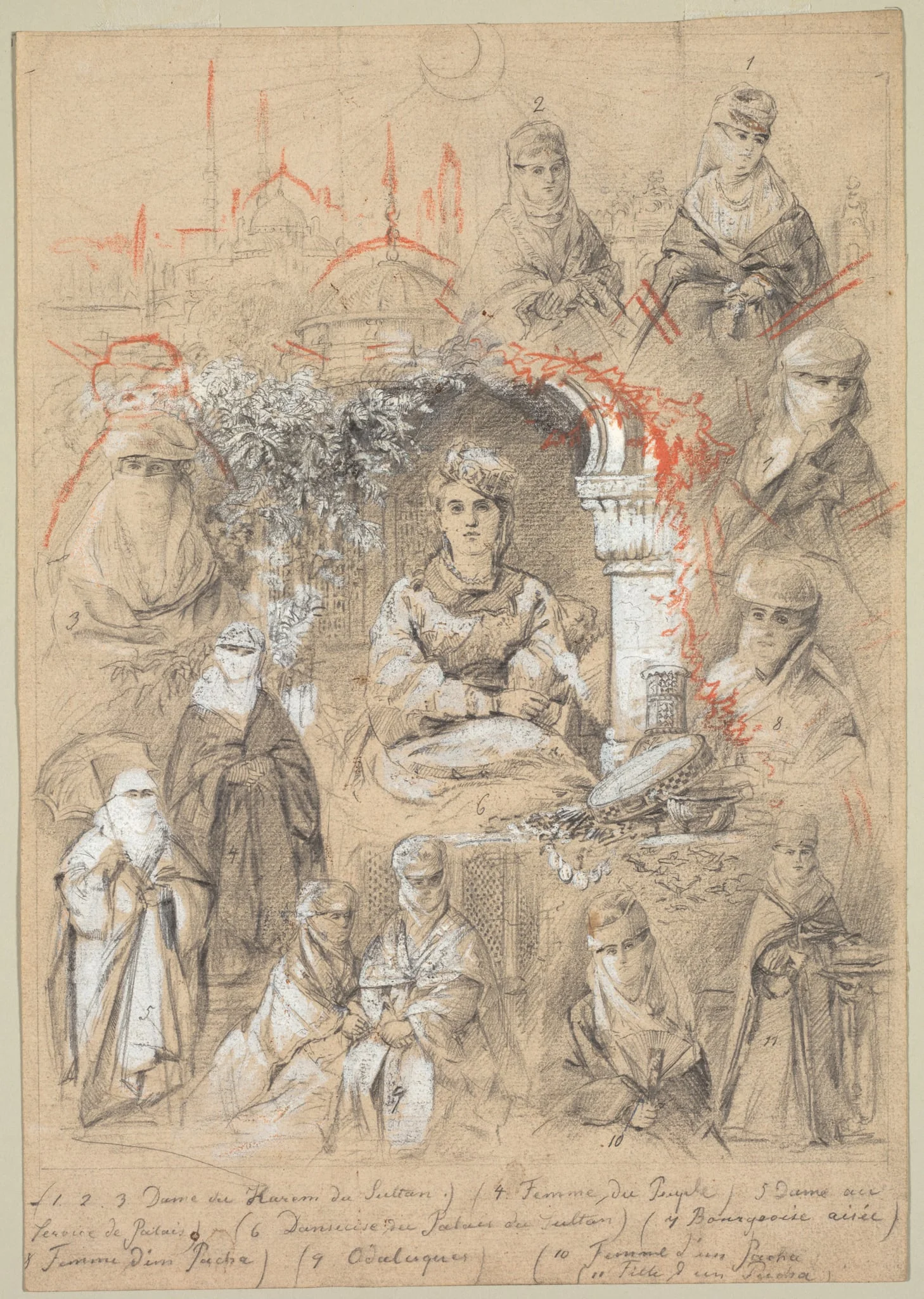 Harem Women, by Unknown, 1804