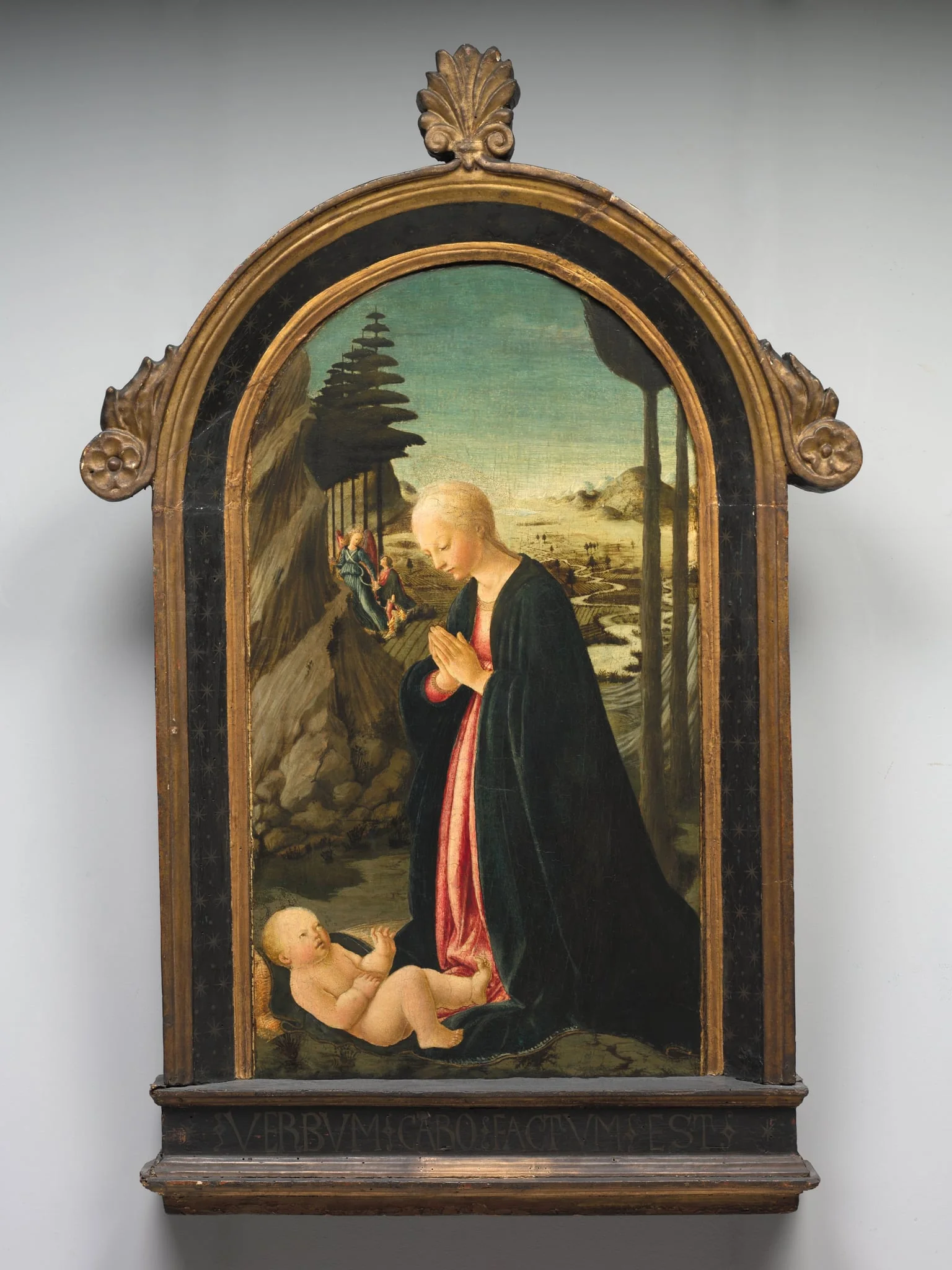 Madonna and Child with Tobias and the Angel Raphael, by Francesco Botticini, unspecified, 1470