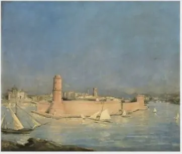 Marseilles Harbour with a Lighthouse