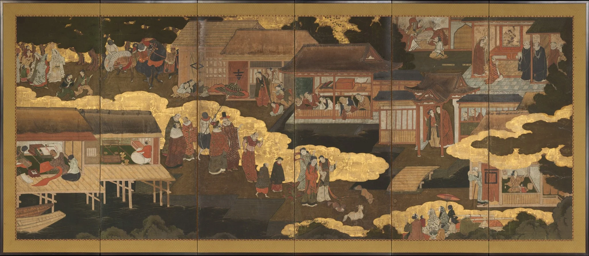 Arrival of the Europeans, by Unknown, unspecified, 1612