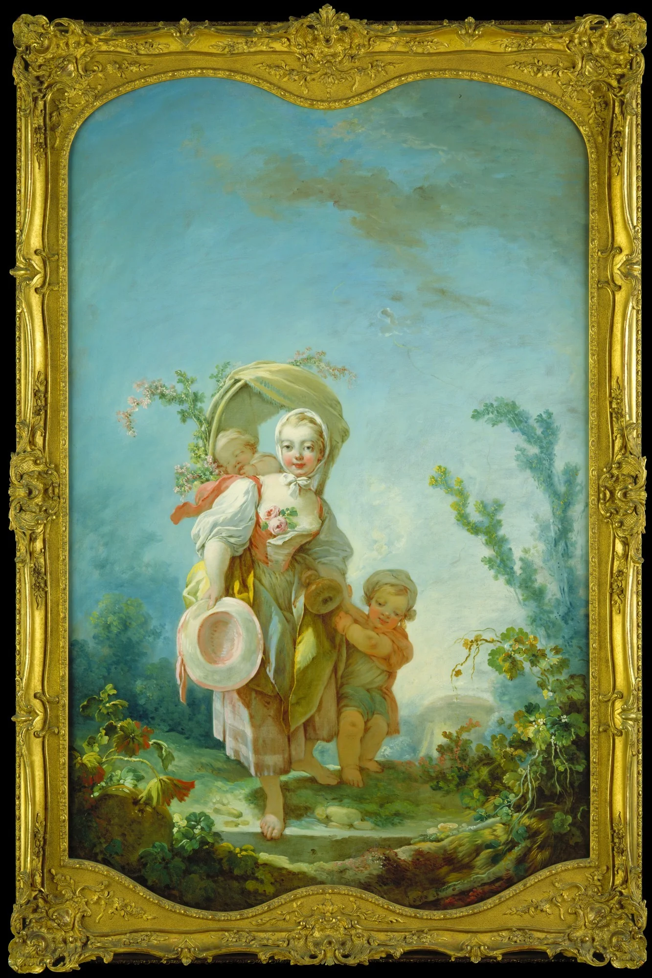 The Shepherdess, by Jean Honoré Fragonard, oil, 1754