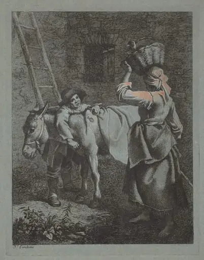 Shepherd Speaking to a Peasant Woman