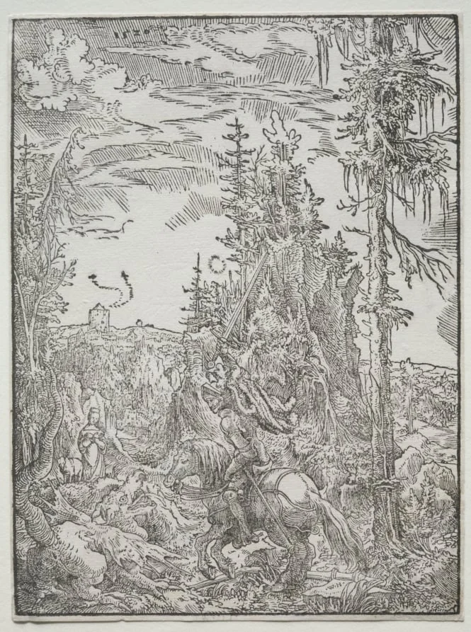 St. George and the Dragon, by Wolfgang Huber, 1520