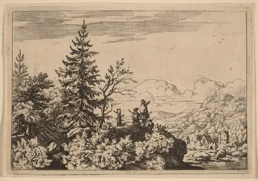 Two Men on a Hill