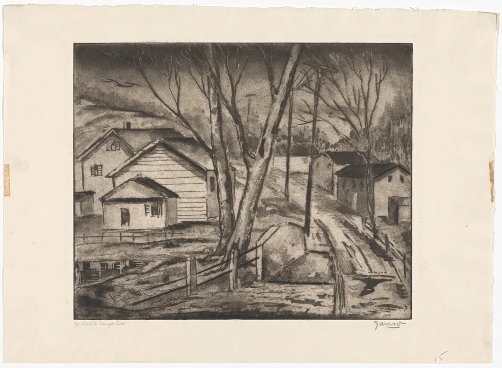 Untitled, by Emil Ganso, ink, 1940