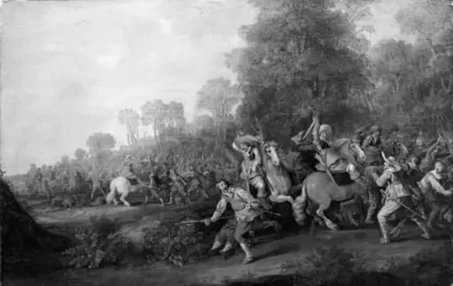 Skirmish between Horsemen and Foot-Soldiers
