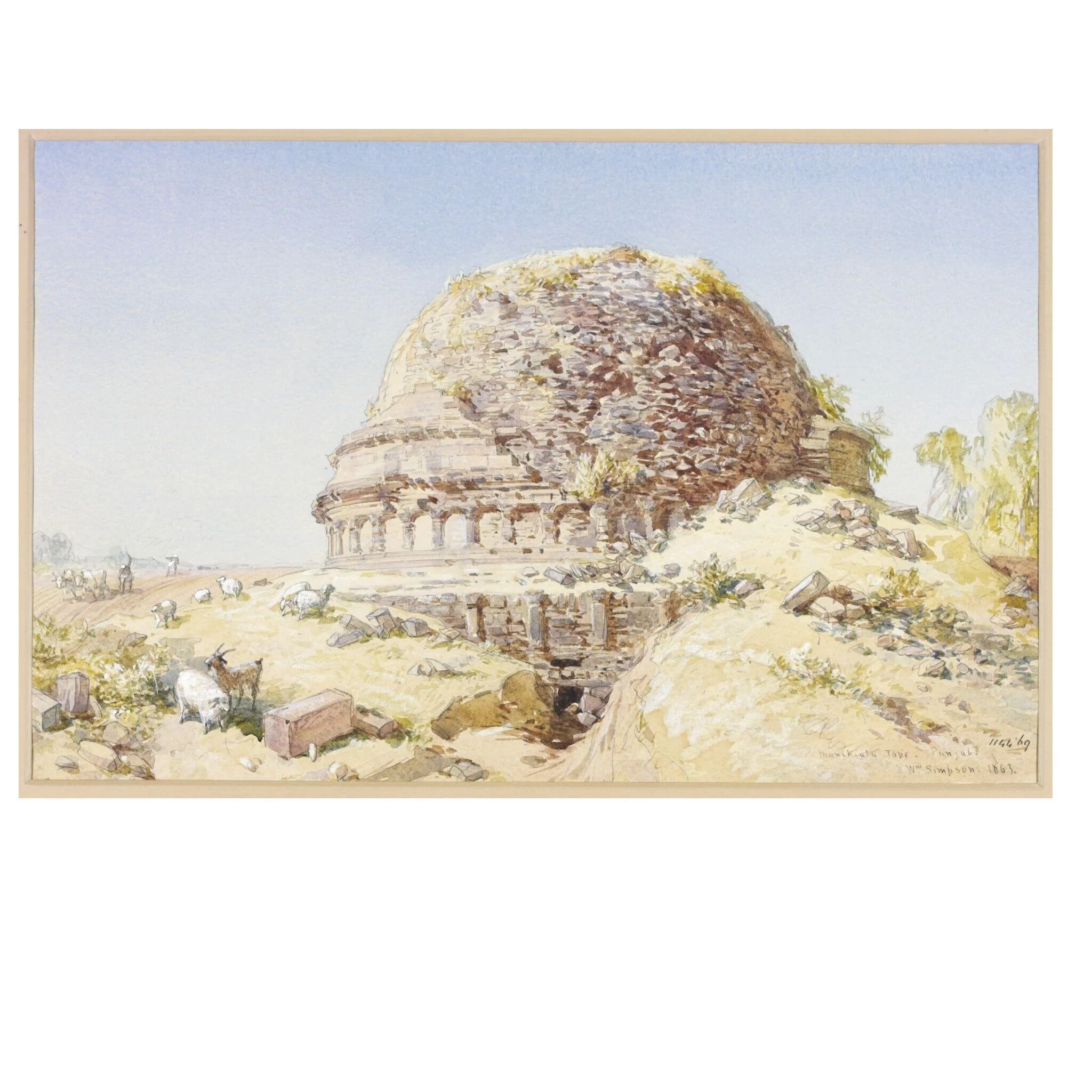 A Buddhist Stupa in Manikiala