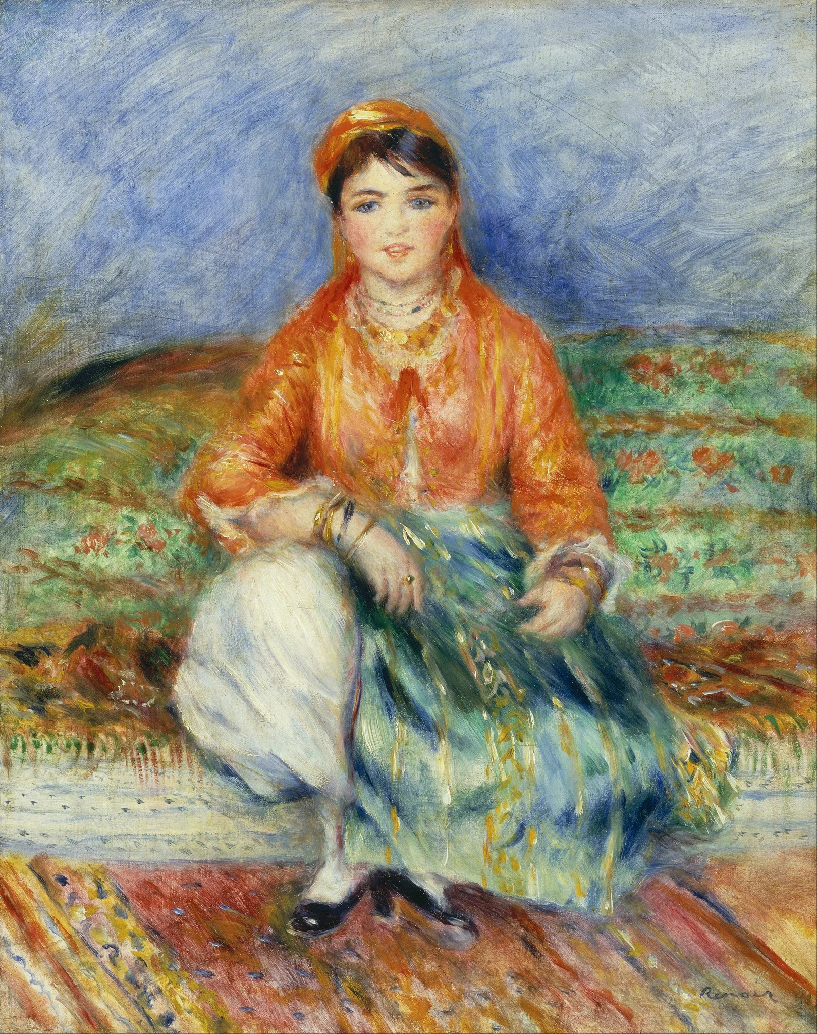 Algerian Girl, by Auguste Renoir, oil, 1891