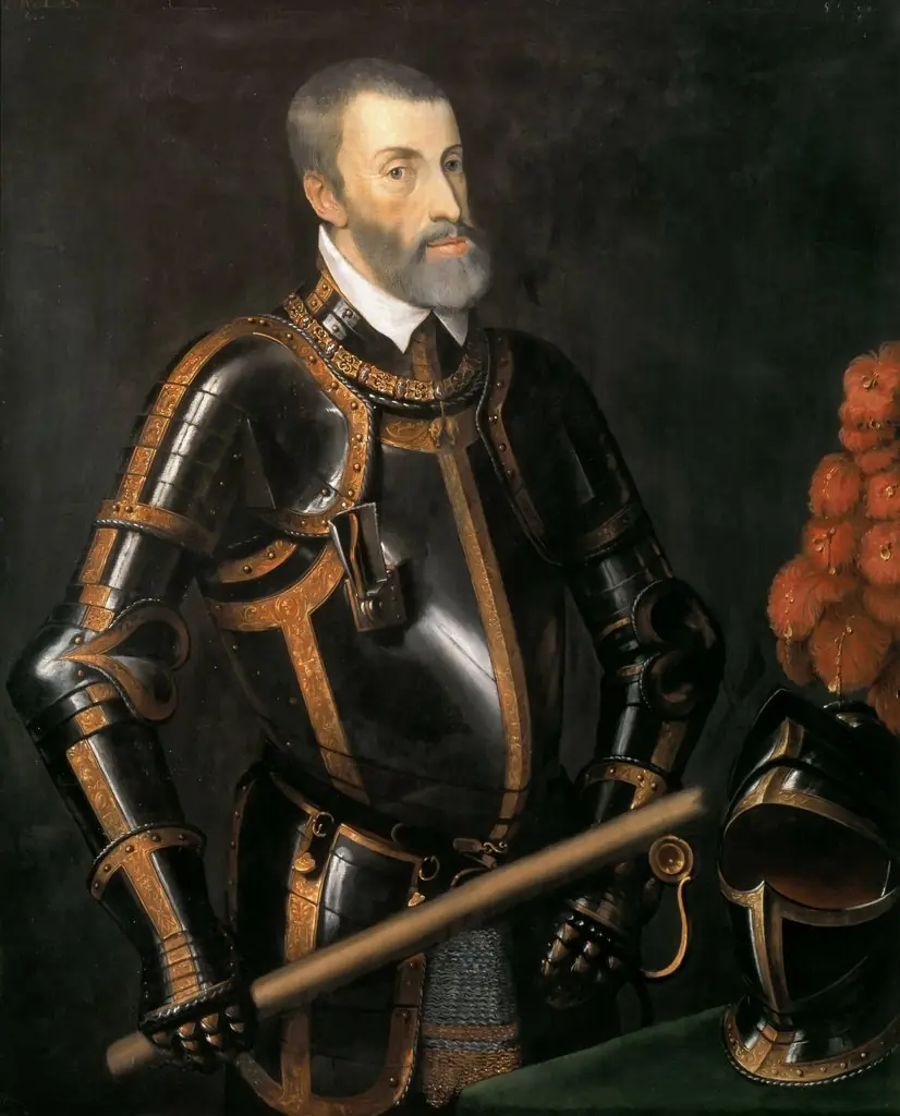 Emperor Charles V in armour