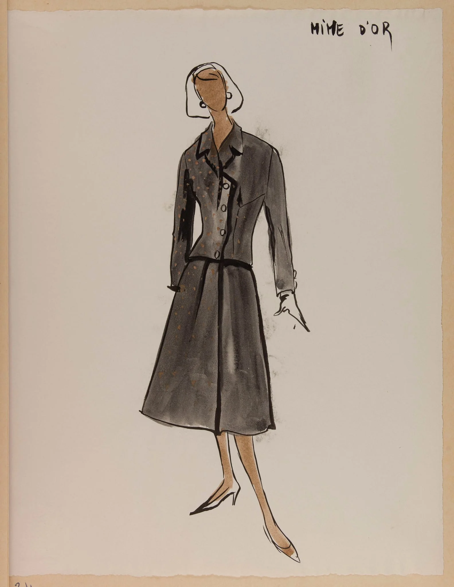 Mine d'or, by Carven, 1956