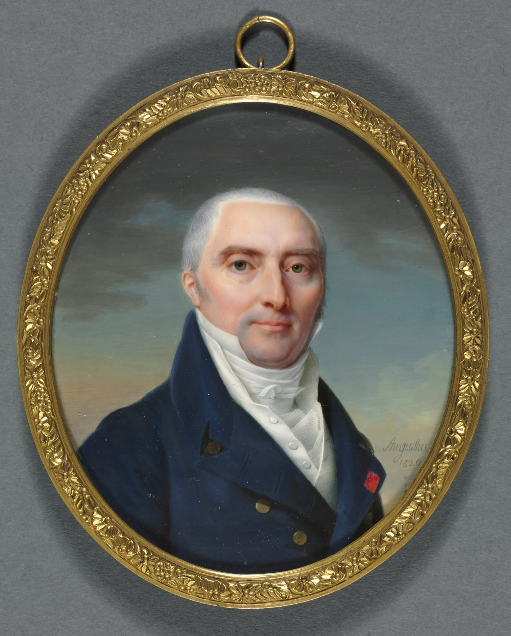 Portrait of Antoine Roy, by Jean-Baptiste Jacques Augustin, unspecified, 1820