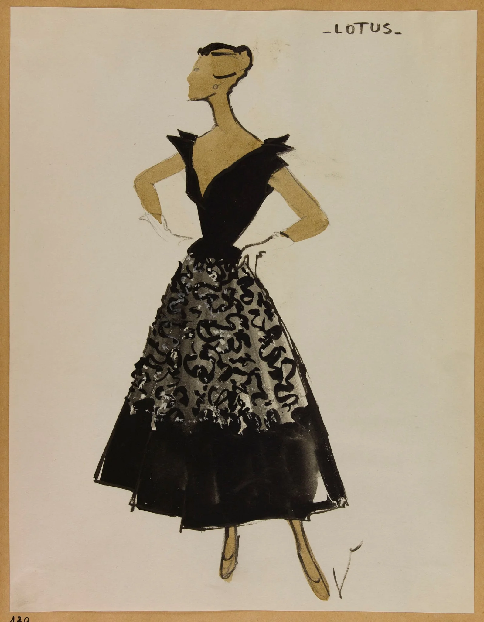 Lotus, by Carven, 1952