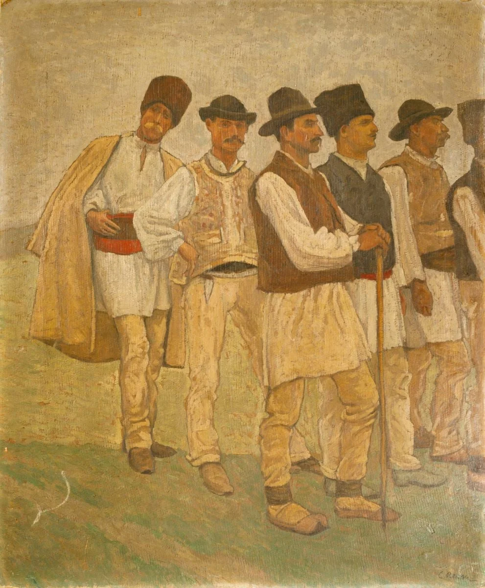 În reculegere din Vlaici - Olt, by Camil Ressu, unspecified, 1910