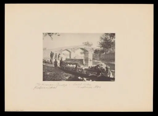 Bridge, Dahl Lake, Kashmir