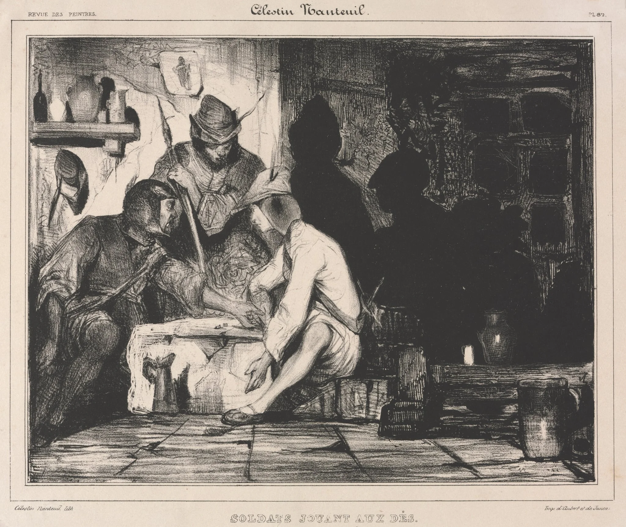 Soldiers Playing Dice, by Célestin Nanteuil, 1904