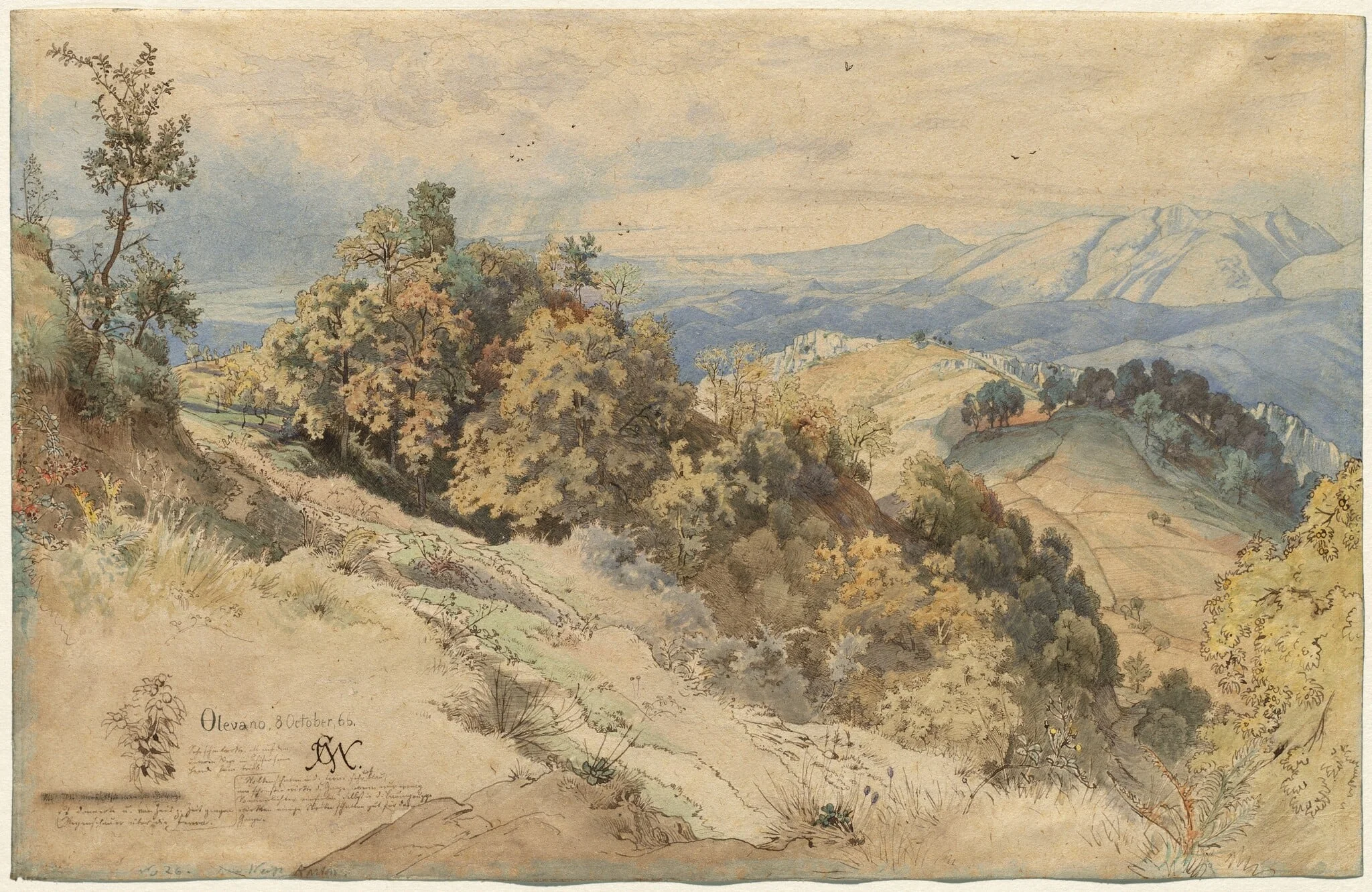 Sun and Rain in the Serpentara near Olevano