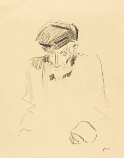 Portrait de Renoir (2e planche) (Portrait of Renoir) (second plate)