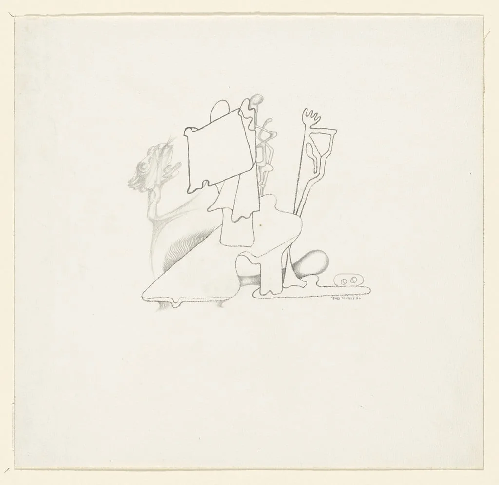 Untitled, by Yves Tanguy, graphite, 1940