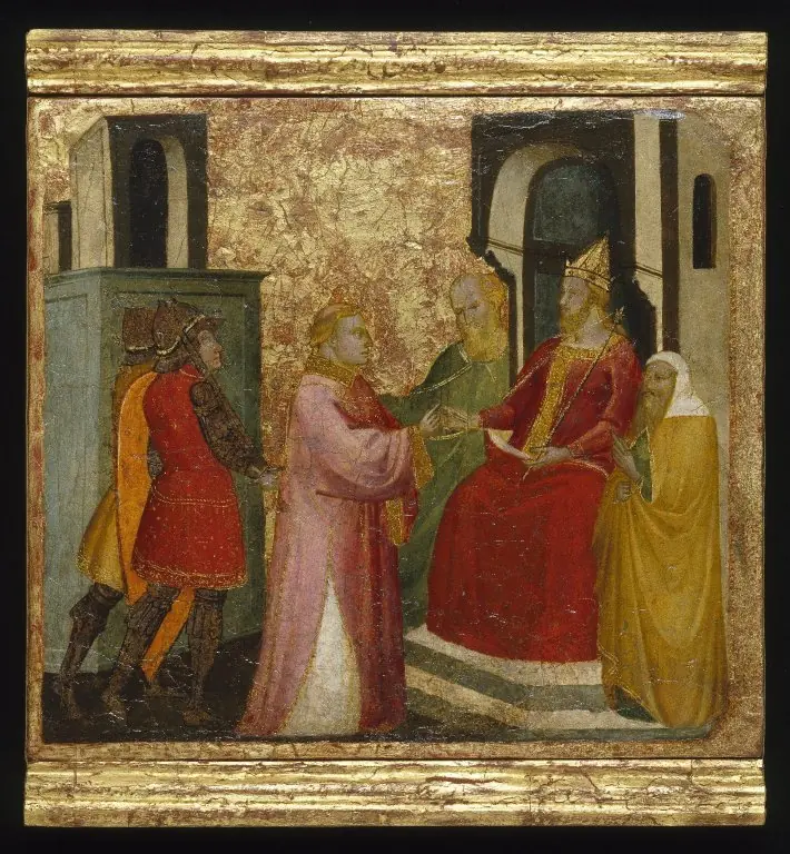 Saint Lawrence Arraigned Before the Prefect Valerianus