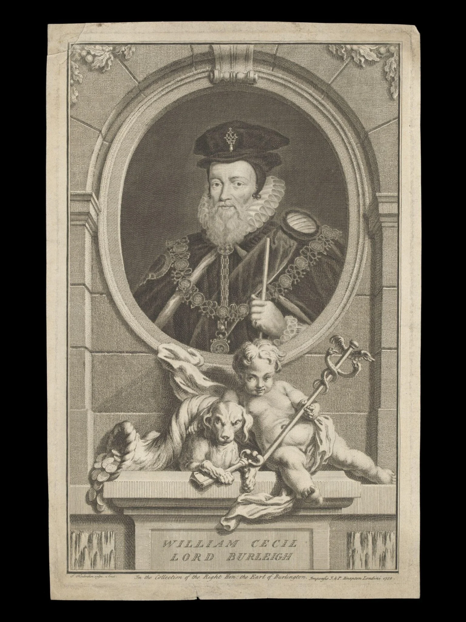 H Beard Print Collection, by Arnold Houbraken, 1738