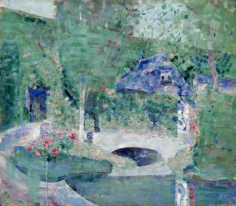 Garden and Bridge, Caudebec