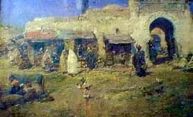 El zoco, by José Benlliure y Gil, oil, 1905