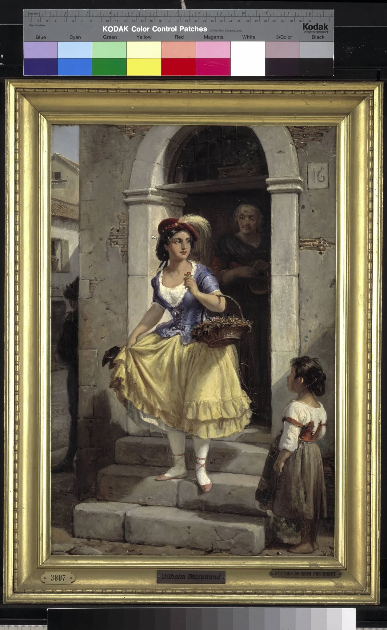 An Italian Woman in the Way to the Carnival