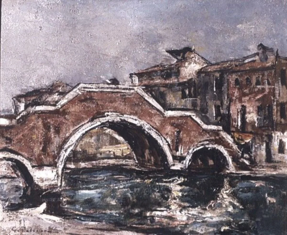 Punte cu trei arcuri, by Gheorghe Petrașcu, unspecified, 1934