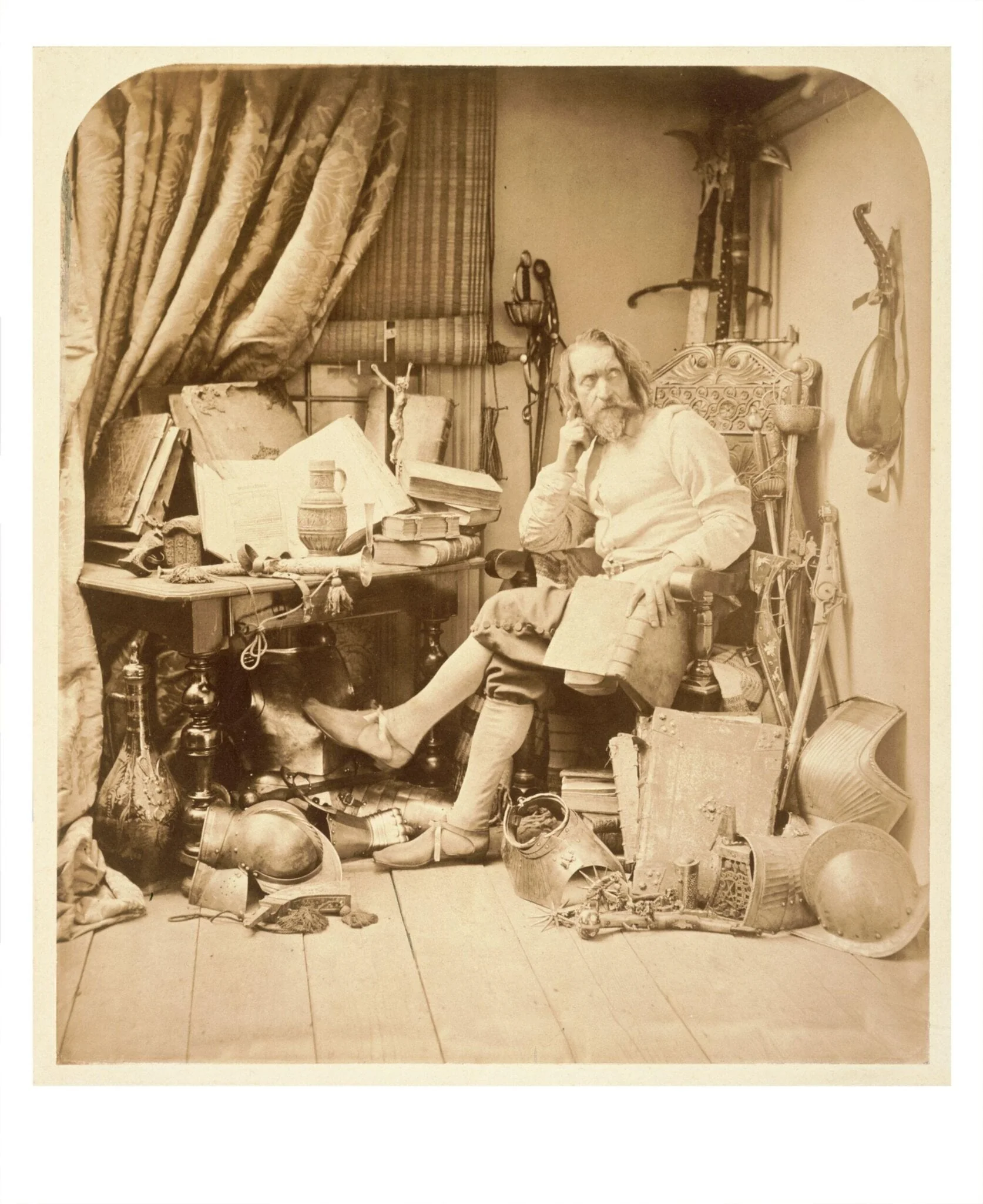 Don Quixote in His Study