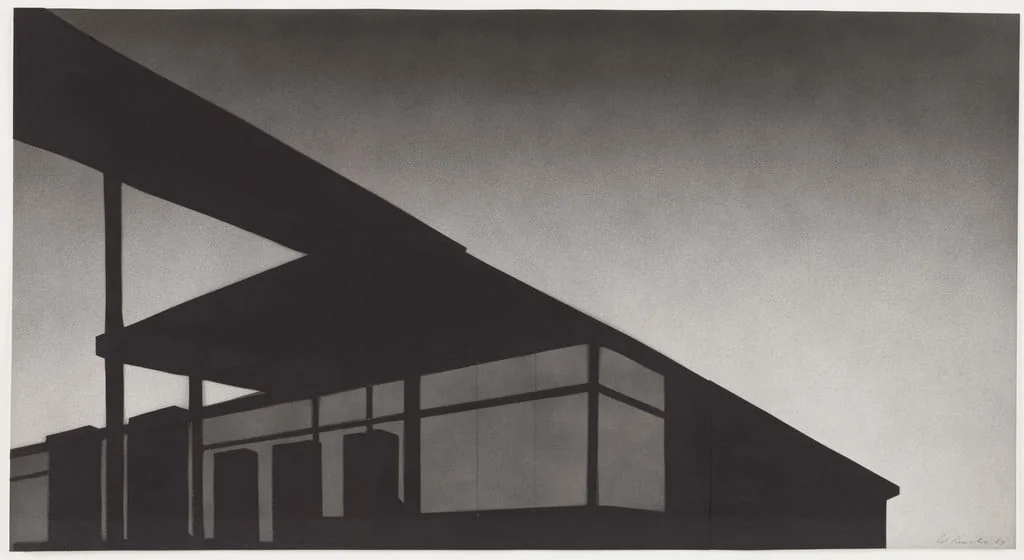 Untitled, by Edward Ruscha, acrylic, 1989