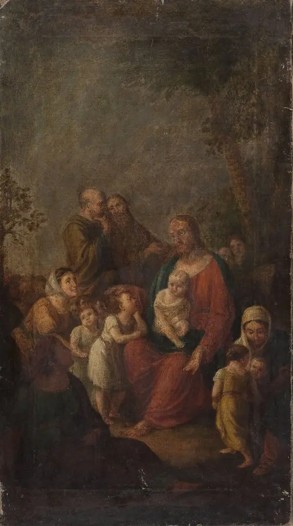 Christ blesses children