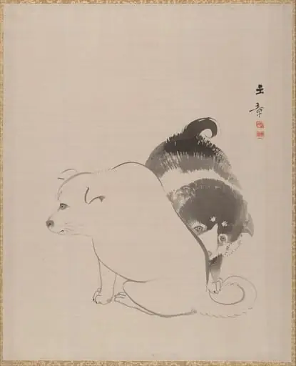 狗児図|A Pair of Puppies