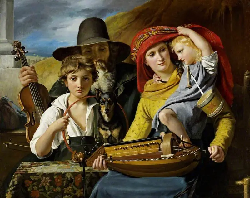 Les Musiciens ambulants [A Musician Family]