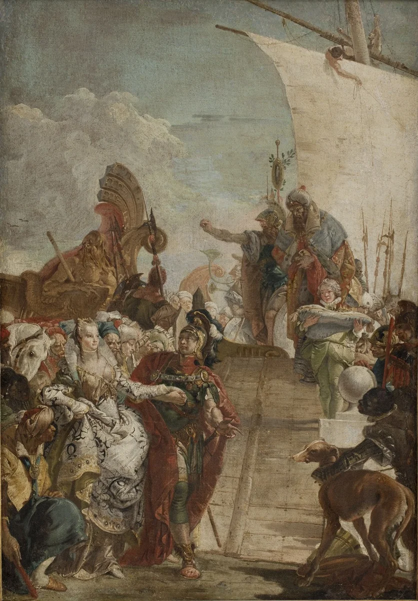 Anthony Leading Cleopatra on board