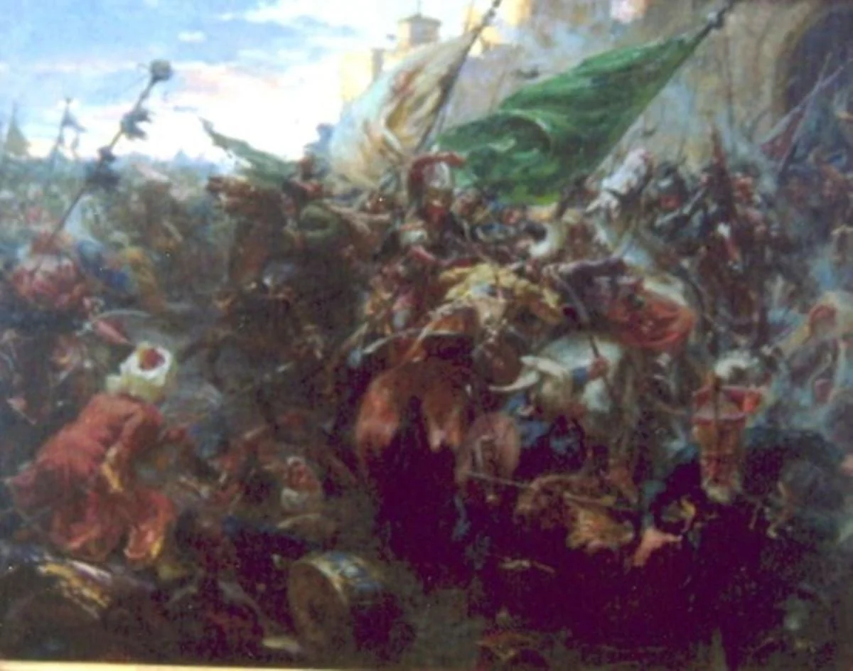 Asaltul lui Hunyadi (Lupta lui Hunyadi cu turcii), by Ferenc Eisentiut, unspecified, 1850