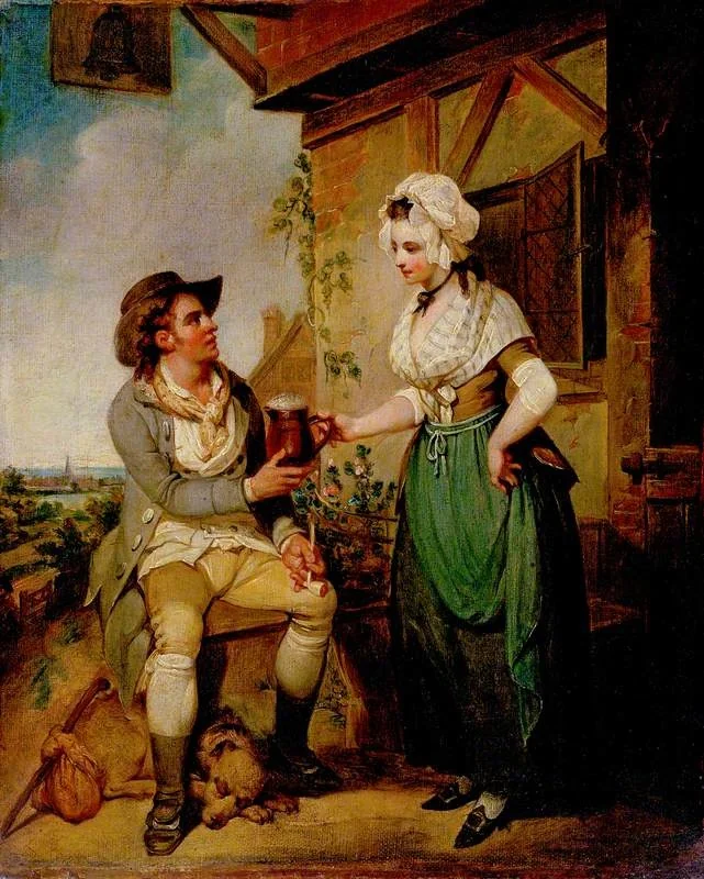 At the Inn Door