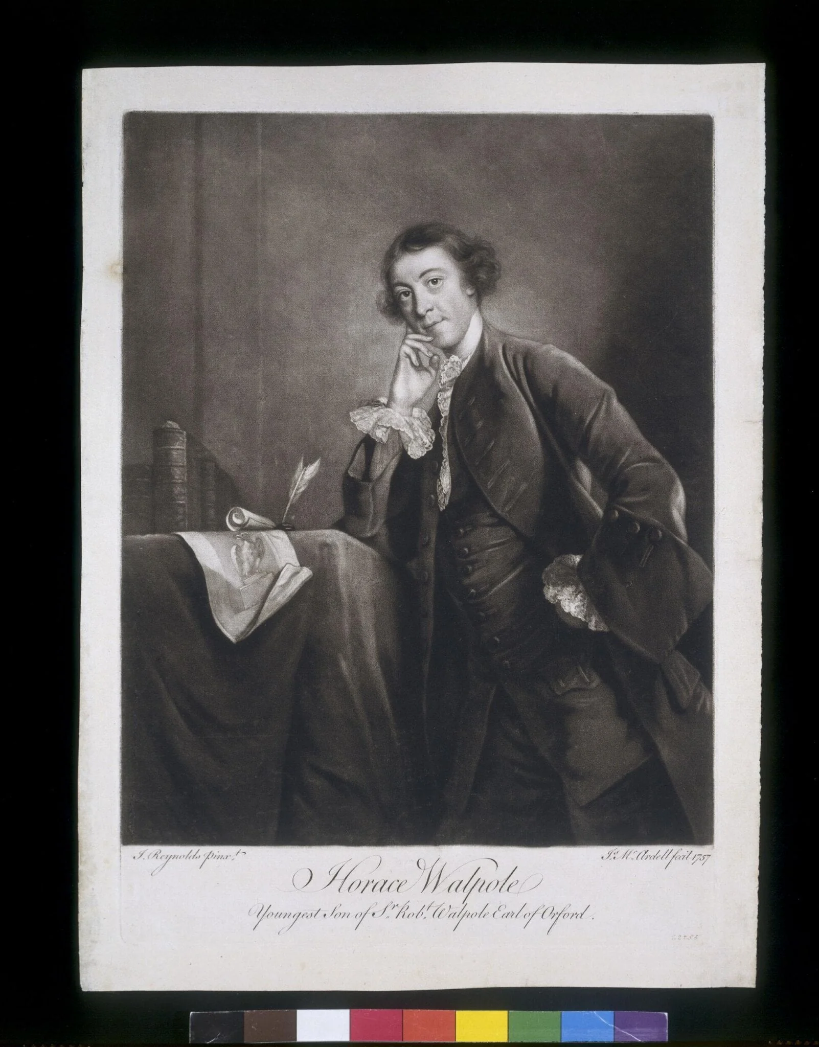 Horace Walpole, by Joshua Reynolds, 1757