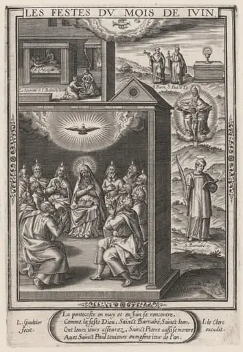 Les Festes du mois de Juin (June: The Pentecost)
