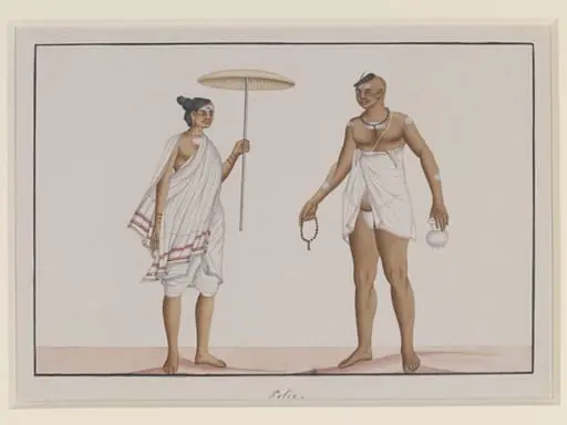 A Brahmin and his wife