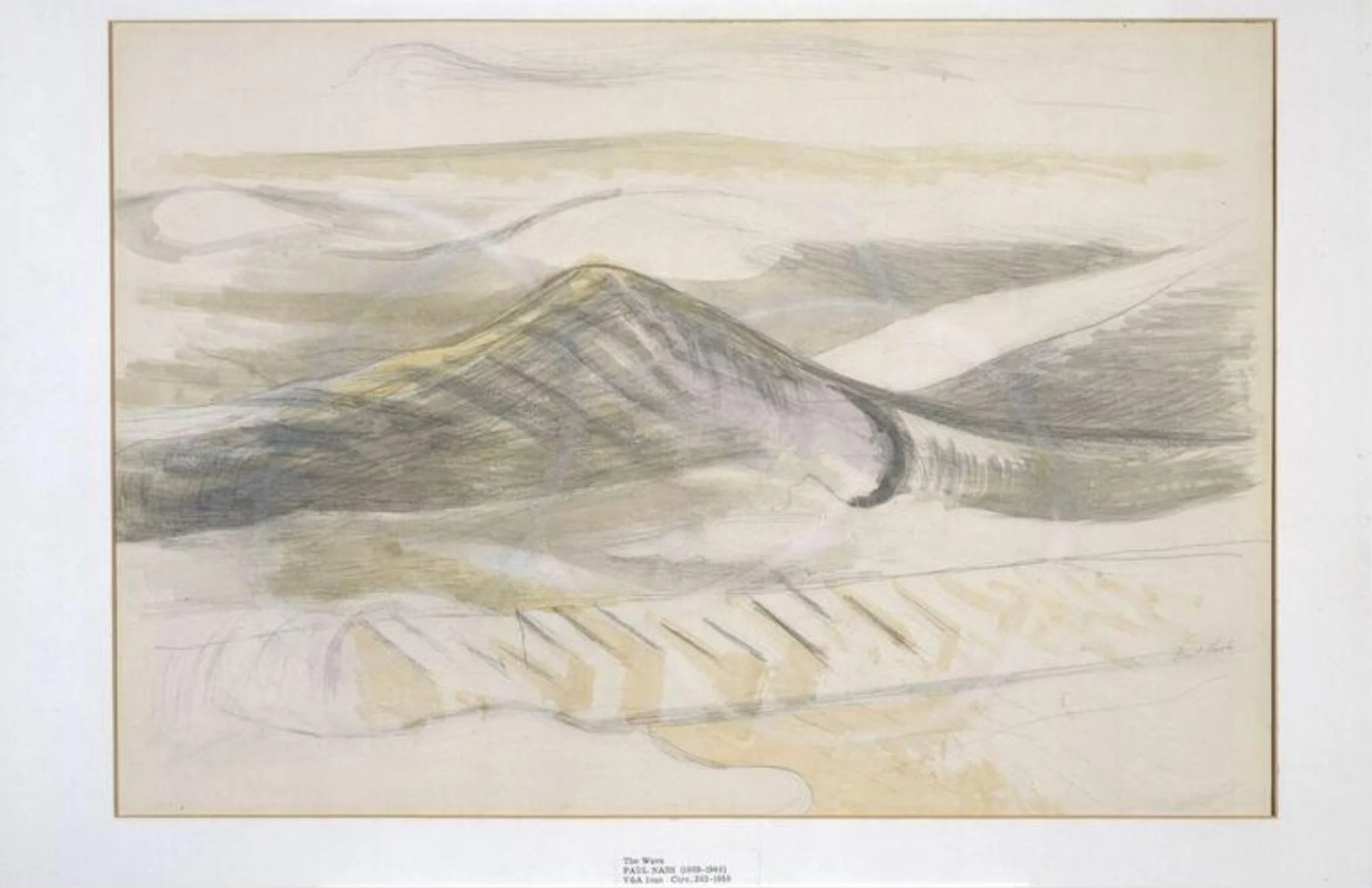 The Wave, by Paul Nash, watercolor, 1950