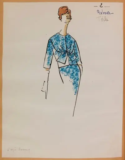 Tailleur bleu