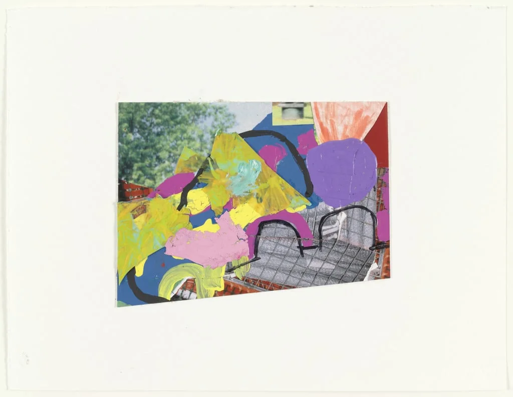 Untitled, by Jessica Stockholder, gouache, 1998