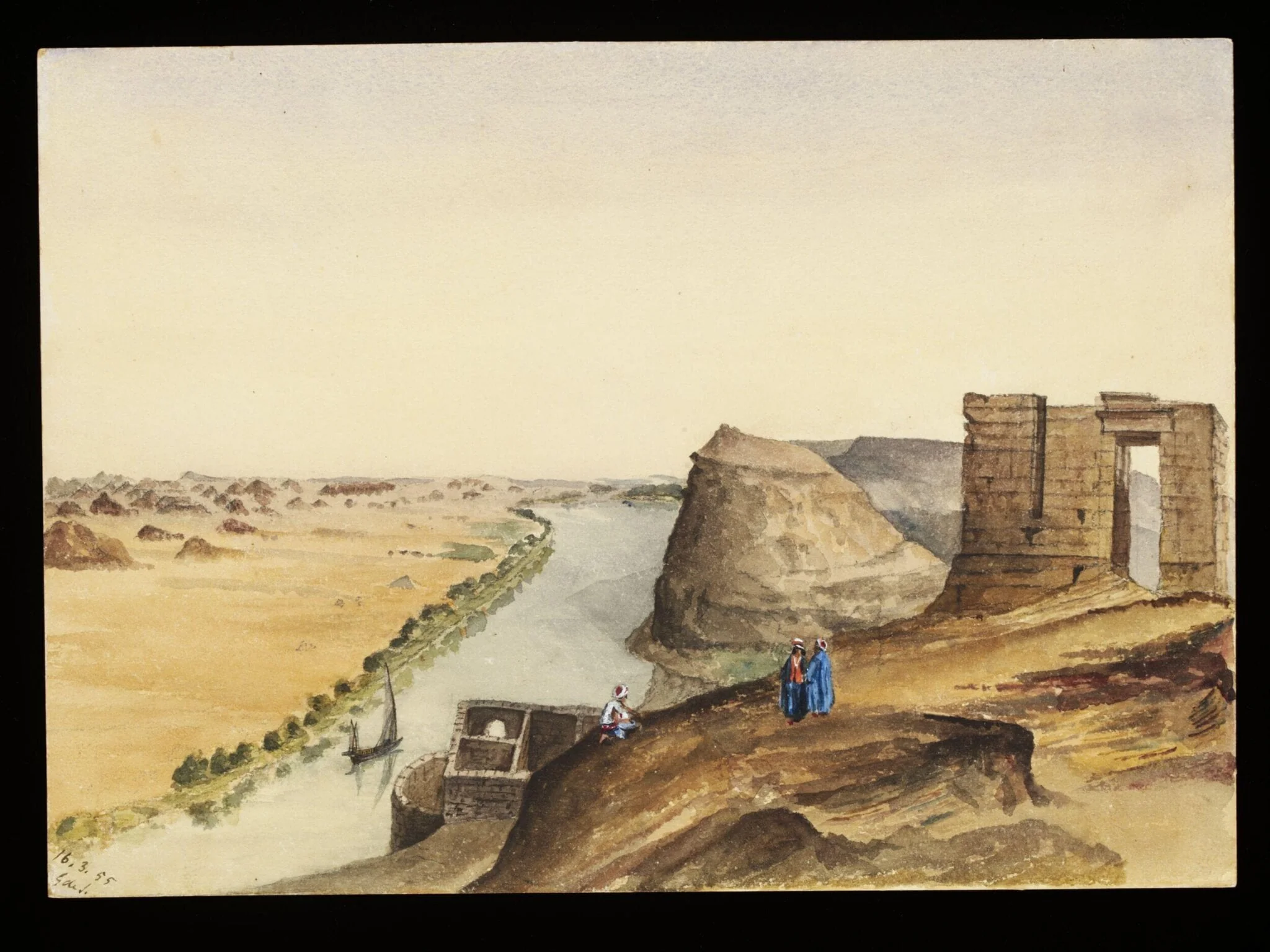 `Ibreem - The Ancient Castle of Premnis (parva)  Nubia.  Frontier Cantonment of the Romans  "On the Nile"