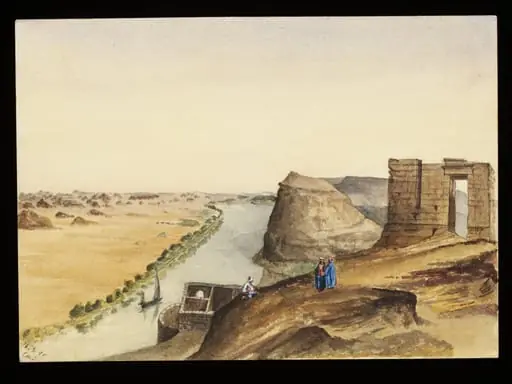 `Ibreem - The Ancient Castle of Premnis (parva)  Nubia.  Frontier Cantonment of the Romans  "On the Nile"