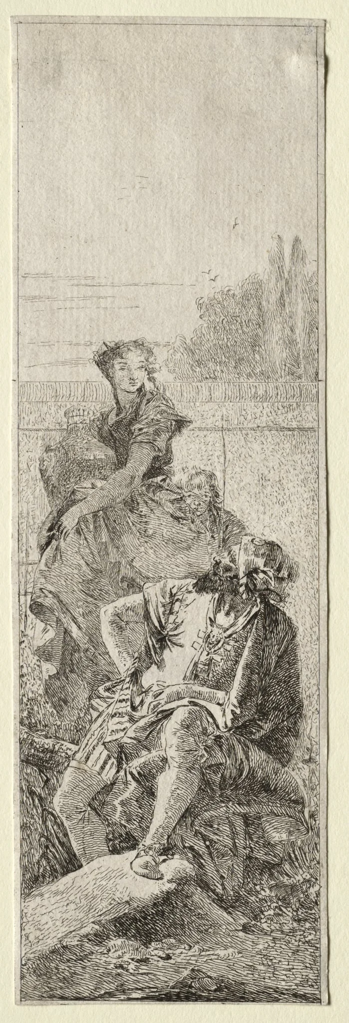 Two Peasants, by Giovanni Domenico Tiepolo, 1704